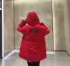 波司登（BOSIDENG）极寒反季90鹅绒羽绒服女冬季加厚连帽收腰短款明星同款外套 光韵红1903 M 165/88A 体重约110-120斤 实拍图