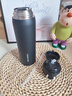 炊大皇弹盖保温杯316L不锈钢真空锁温水杯男女学生便携杯子 黑色480ml  实拍图