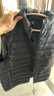 雪中飞秋冬新款男式轻薄羽绒服马甲基础男士短款羽绒秋马甲 宝石黑|8086 XL 180/100A 实拍图