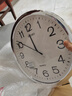 精工日本精工家用免打孔简约壁钟客厅办公室时尚圆形挂钟多尺寸可选 银色 40cm 16英寸 实拍图