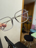 依视路（ESSILOR） 钻晶系列高清耐磨防蓝光近视超薄镜片专业配度数眼镜架男女镜框 TR90-全框-1023GY-灰色 镜框+依视路A4防蓝光1.56现片 实拍图