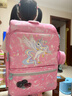 Gmt for kids小学生书包儿童超轻护脊大容量抗菌礼物1-4年级女粉羽独角兽Light 实拍图