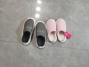 洁丽雅防水羽绒棉拖鞋男士冬季室内情侣居家保暖加绒防臭防滑棉鞋女秋冬 粉色 【1.0经典款 店长推荐】 38-39 【适合37-38码】 实拍图