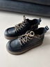 ZHR马丁靴女冬季气质厚底英伦风短靴女显瘦靴子女 K288 黑色 37 实拍图