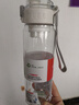 希乐Tritan塑料杯男运动水瓶女高颜值户外杯子便携带滤网 雪球白680ml 实拍图