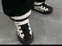 卡特兔童鞋儿童运动鞋秋冬加绒户外徒步机能鞋男童女童软底跑步鞋登山鞋 白黑-加绒 29 内长18.0cm 脚长17.0-17.5 实拍图