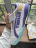 挺拔（TIBHAR）儿童乒乓球鞋防滑耐磨训练鞋透气牛筋底比赛运动鞋 01920白紫35 实拍图