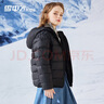雪中飞（SNOWFLYING）儿童轻薄羽绒服男童保暖防寒新款童装中大童女童薄款冬外套 黑色 150 实拍图