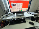 全品屋升降电脑桌升降工作台电脑升降支架台站立式升降办公书桌 气动无级升降-白桌双层94cm 实拍图