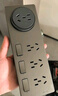 奥克斯86型扩展式插座厨房拓展多功能转换器暗装家用带开关排插 21孔向左拓展USB+Type-C款灰色 实拍图