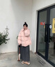 唐菓蜜羽绒棉服女冬2025新款韩系减龄时尚学生羽棉袄绒服加厚保暖棉衣女 粉色 M 实拍图