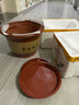 陶瓷大花盆家用落地兰花多肉盆紫砂粗砂花盆特价清仓大口径花盆 大小口径25+28两个盆+托盘 实拍图