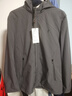 才子（TRIES）夹克外套男士商务行政连帽夹克品牌LOGO纯色户外上衣百搭通勤外套 灰色 3XL (185/100A) 实拍图