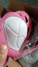 京东京造 儿童头盔护具套装 轮滑溜冰滑板平衡车自行车护具7件套 榛果粉 S 实拍图