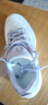 安踏女鞋叶子6跑步鞋女2025秋冬季新款加厚密网厚底增高休闲运动鞋子 -3象牙白/淡紫灰【密网加厚版】 37.5 实拍图