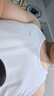 七匹狼背心男士100%纯棉修身弹力百搭打底汗衫男 白色XXL 实拍图