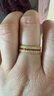 老铺黄金古法手工足金指环 · 和合1号红宝石钻戒 窄边款15号金重约5.39g 晒单实拍图