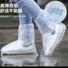 优奥一次性防雨鞋套加厚儿童中筒款【10只装】耐磨防滑防水塑料脚套 实拍图