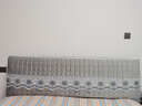 全包加厚床头罩套简约现代软包床头套欧式弧形皮木床靠背罩防尘罩 荷兰绒【花边款-浅灰】加厚夹棉 适用床头长1.9米【高度65cm内】 实拍图