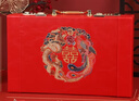 缘喜有格彩礼箱礼金箱20万 彩礼盒子6-10万 彩礼礼盒 订婚礼金盒钱盒定亲 【装6-15万】龙凤皮箱P15+钱套 实拍图