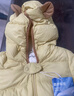 迷你巴拉【迷你小蛋仔】儿童连体羽绒服男女童宝宝冬日保暖萌趣外套新款 蜜糖黄 -白鸭绒【舒适换季】 73 CM -充绒量53.6g 实拍图
