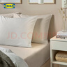 宜家（IKEA）DVALA代芙拉床笠全包床垫保护罩防尘罩防滑床单套可机洗 米黄色90x200cm 床笠 实拍图