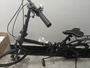 PHILLIPS折叠自行车成人男女超轻便携中置减震单车女士上学上班代步通勤车 灰色 7速 辐条轮（中置减震） 20寸 150-175CM 实拍图