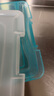 茶花（CHAHUA）茶花加厚收纳箱多容量透明整理箱衣服收纳盒玩具储物箱换季整理 2个装【7.5L小号】33.5*24.15.5cm 冰寒蓝 实拍图