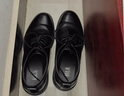 海澜之家HLA皮鞋男商务休闲秋冬正装德比鞋子HAAPXM1EBH090 黑色增高款38 实拍图