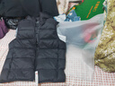 京东京造【零压系列】轻薄羽绒服男外套冬季 防钻绒马甲背心男 曜石黑 L 实拍图