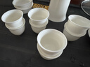 苏氏陶瓷（SUSHI CERAMICS）羊脂玉德化白瓷丰亭三才盖碗功夫茶具套组精致礼盒130ML 实拍图