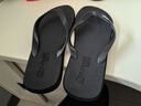 大嘴猴（paul frank）人字拖男士大码夏季拖鞋户外外出防滑耐磨夹趾沙滩鞋 黑  44-45 实拍图