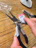 迷你钳子5寸尖嘴钳老虎钳钢丝钳斜口钳饰品手工DIY珠宝钳弯嘴钳 5寸钳子三件套 实拍图