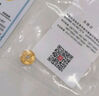 中银鑫行黄金吊坠足金999五帝币手链转运珠金钱币DIY编绳手串手绳 顺治通宝（不带绳克重多退少补） 约0.5g 实拍图