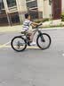 凤凰（Phoenix）上海凤凰软尾山地车自行车学生公路男变速双减震越野青少年赛车 钢架/辐条消光灰【双减震/全轴承】 26寸24速【适合身高158-188cm 】 实拍图