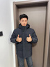 俞兆林中老年人羽绒服男装冬季男士保暖加厚爸爸羽绒服连帽外套爷爷装 灰色 2XL (建议140-160斤) 实拍图