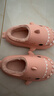LATE TIME儿童棉拖鞋秋冬女童室内静音防水防滑棉拖鞋家居亲子宝宝鲨鱼棉鞋 粉色 内长16cm 【160】适合脚长约15cm 实拍图
