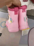 牧萌儿童雨鞋男童女童防水立体宝宝防滑耐磨卡通雨靴 粉色美人鱼 15码 实拍图