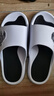 回力运动拖鞋男浴室内户外不易滑厚底凉拖鞋HL39391白黑色45-46码 实拍图