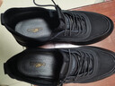 卡帝乐鳄鱼（CARTELO）男鞋透气百搭商务运动休闲鞋皮鞋防滑网面鞋子男 5316 黑色 43 实拍图