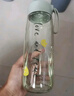 富光塑料茶杯水杯可爱ins风学生便携创意带盖杯子耐摔夏天简约太空杯 实拍图