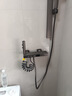 九牧简易淋浴增压花洒套装枪灰色小户型浴室极简分体无顶喷带喷枪 枪灰色 B款（冷热款）圆形花洒 实拍图