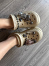 卡骆驰（CROCS）檀健次同款复古洞洞鞋女鞋厚底老爹鞋小鲸鱼洞洞鞋206302 骨白色-2Y2(含智必星) 38 (240mm) 实拍图