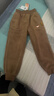 巴拉巴拉童装儿童长裤男童女童摇粒绒裤子冬装束脚休闲裤 咖啡A51212 130 cm 实拍图