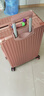 皮尔卡丹行李箱女款铝框拉杆箱高颜值大容量26英寸学生旅行箱密码箱皮箱子 实拍图