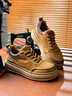 皓顿（HAUT TON）复古真皮板鞋男2025新款厚底增高鞋男百搭户外休闲鞋子工装鞋 卡其色 41 -适合运动鞋42码 实拍图