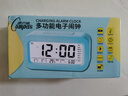 康巴丝（Compas）闹钟夜光聪明灯智能语音报时起床神器自动感光三组闹铃小闹钟儿童学生钟 2139 黑色电池款 实拍图