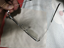 蔡司（ZEISS）镜片近视眼镜框男超轻纯钛方框近视镜架女防蓝光辐射可配度数散光 黑银-中框 配1.60防蓝光镜片(0-600度) 实拍图