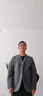 马登工装 美式休闲无领西装外套男机能百搭夹克通勤免烫西服上衣 深灰色 XL 实拍图