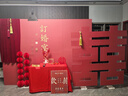 玺飞2026订婚宴布置全套装饰kt板摆件定制背景墙高级定亲摆台套餐用品 定制2.4米加高+摆台+礼箱+迎宾 【下单立发-无色差】 实拍图